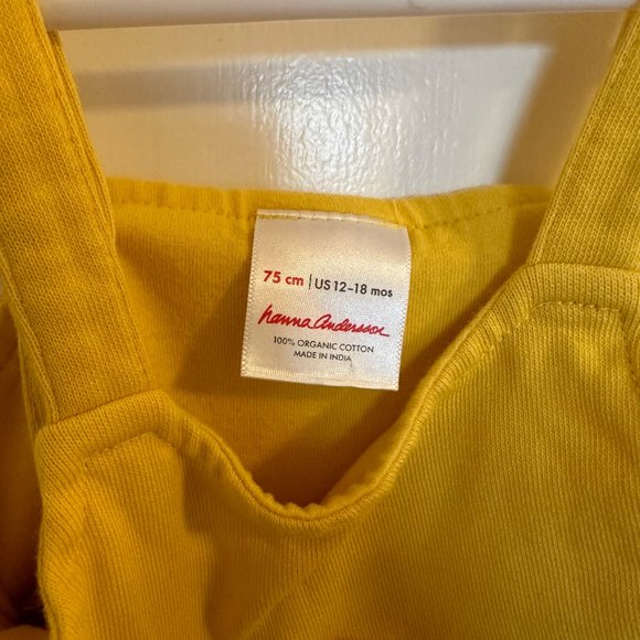 12-18M Hanna Andersson Yellow Romper - Picture 4 of 4